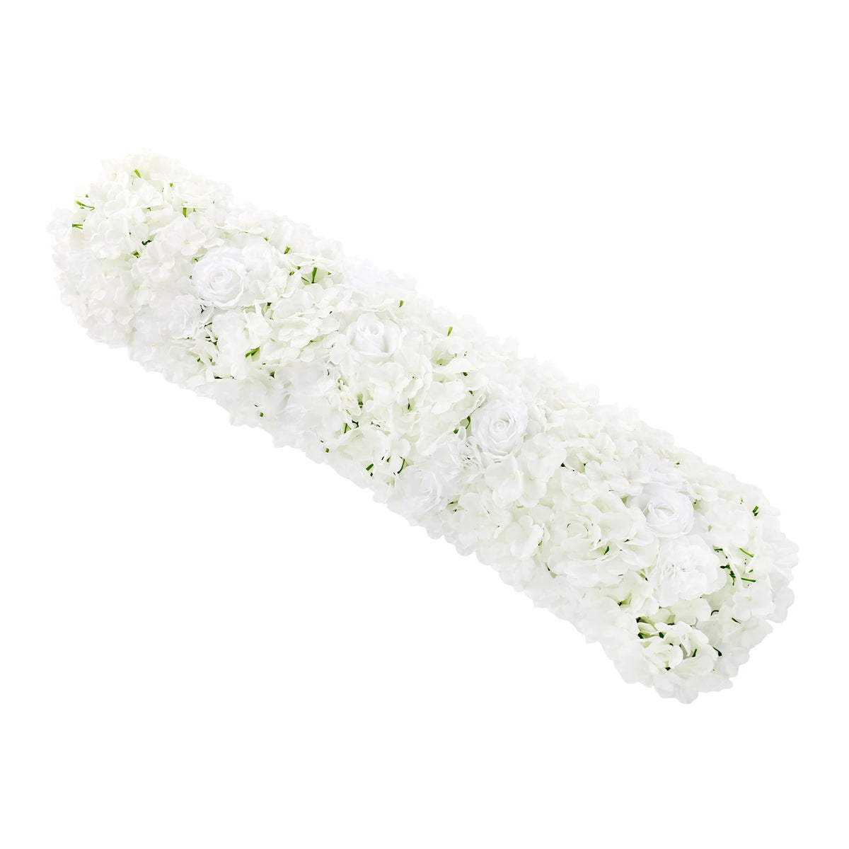 Artificial Flower Flower Wall Display White Rose Hydrangea Dahlia for Wedding Backdrop Table Decoration DIY Reusable Home Party