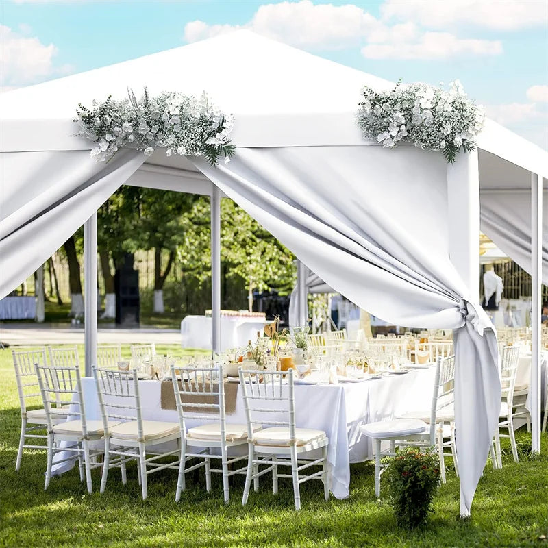 10x10/10X20/10x30FT Party Tent Outdoor Canopy Tent with Sidewalls Upgrade Removable, White Tents for Parties Waterproof