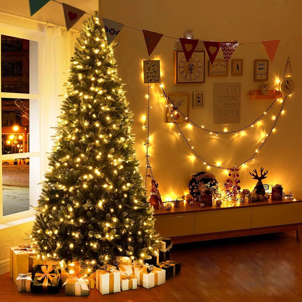 LED Purple Orange Halloween String Lights Fairy Lights Outdoor For Terrace Garden Street Home Christmas New Year Party Decor