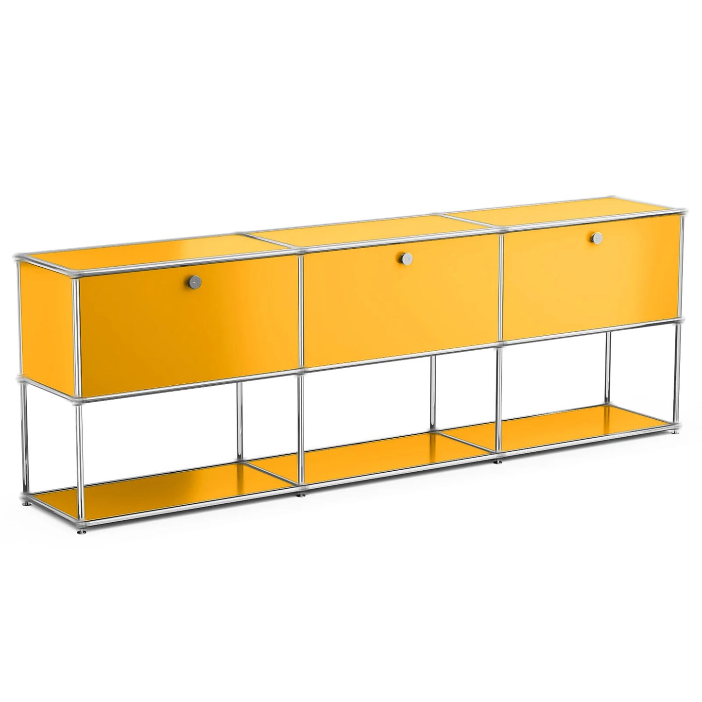 Modern Storage Cabinet Stainless Metal Organizer TV Stand Cabinet for Living Room and Home Office Furniture