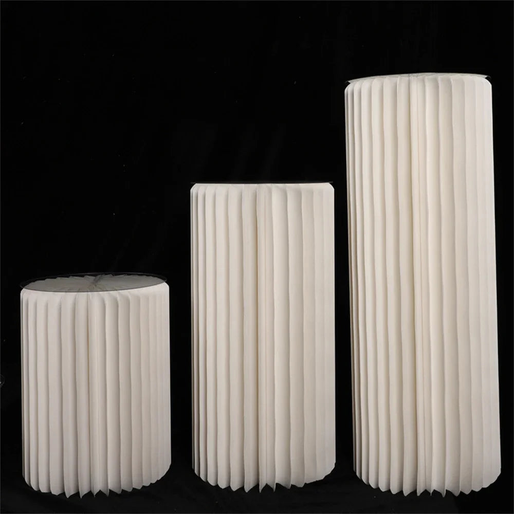 Folding Cylindrical Wedding Backdrop Decor Birthday Party DIY Decoration Ornaments White Folding Dessert Table Stand Baby Shower