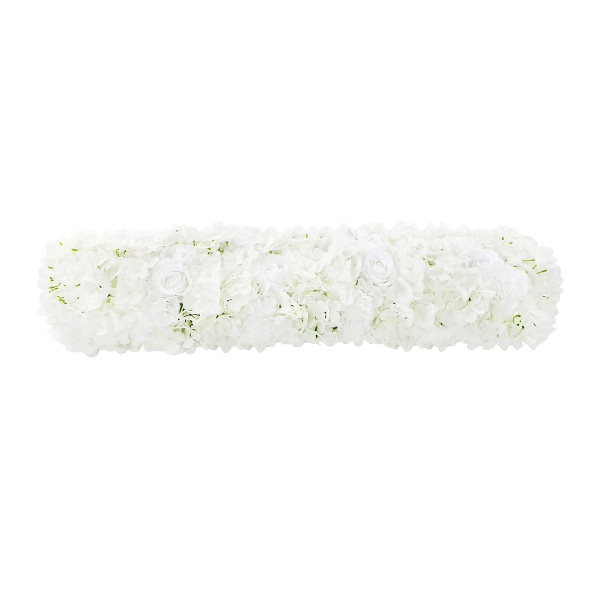 Artificial Flower Flower Wall Display White Rose Hydrangea Dahlia for Wedding Backdrop Table Decoration DIY Reusable Home Party