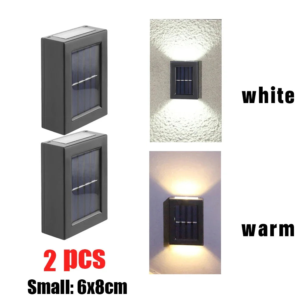 1~8PCs Wall Solar Light Waterproof Garden Solar LED Light for Outdoor Lighting Street Lamp Home Balcony Porch Yard Decoration