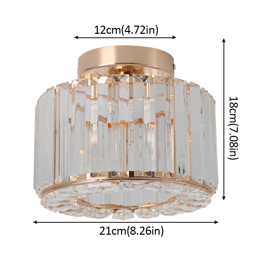 Modern Pendant  Light Luxury Chandelier Led Crystal Ceiling Lamp Bedroom Lustre Dining Table Kitchen Island Fixtures Home Decor
