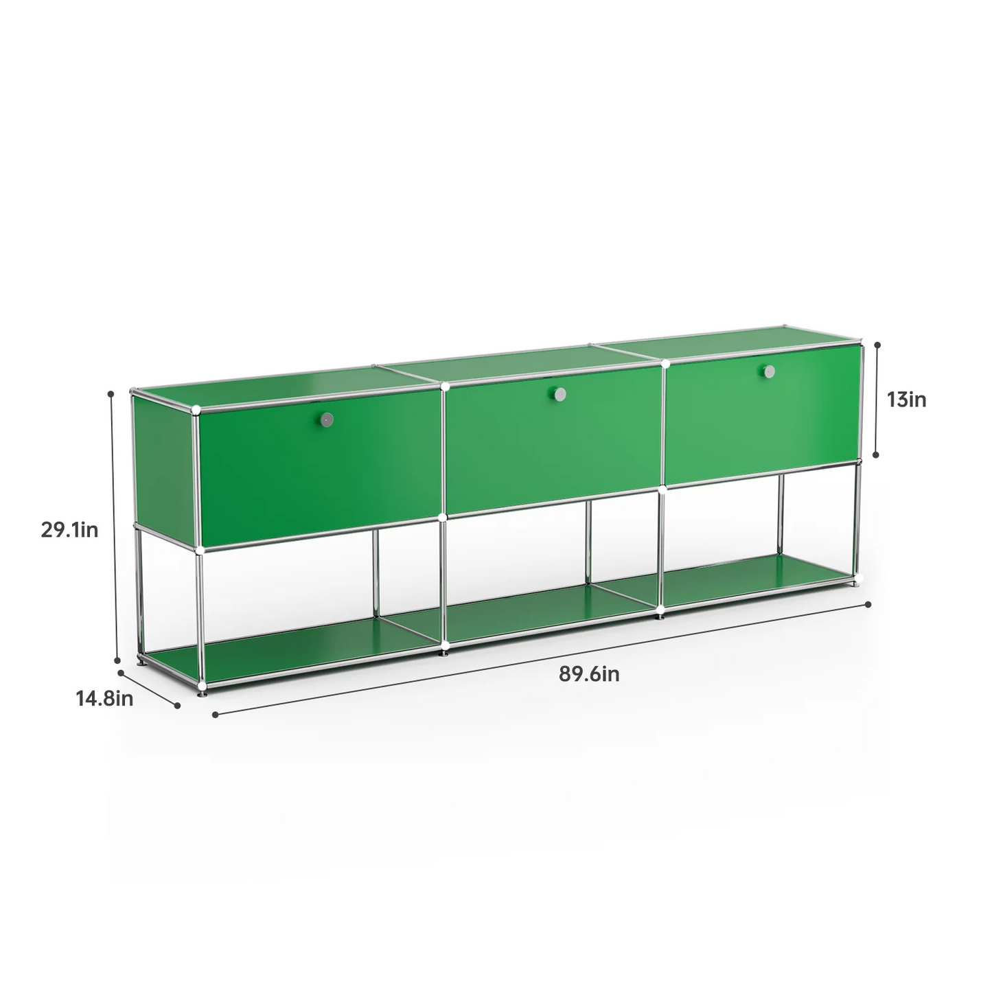 Modern Storage Cabinet Stainless Metal Organizer TV Stand Cabinet for Living Room and Home Office Furniture