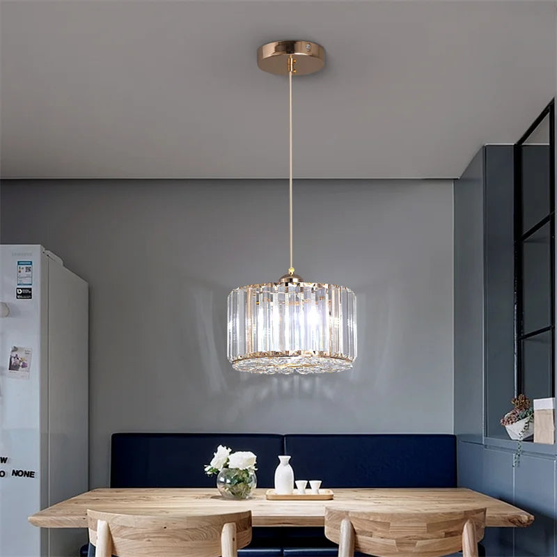 Modern Pendant  Light Luxury Chandelier Led Crystal Ceiling Lamp Bedroom Lustre Dining Table Kitchen Island Fixtures Home Decor