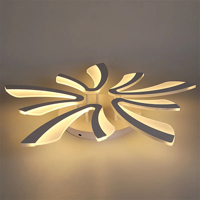 Modern Acrylic Ceiling Lamp Living Room Bedroom Lighting Dimmable Pendant Light With Remote Control Chandelier For The Kitchen