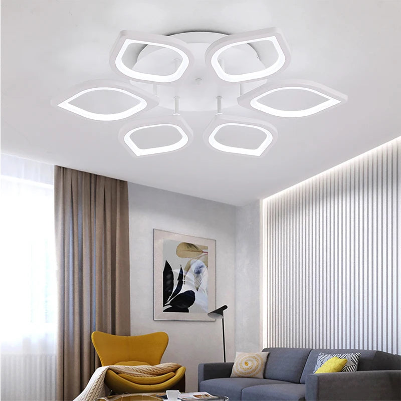 Modern Acrylic Ceiling Lamp Living Room Bedroom Lighting Dimmable Pendant Light With Remote Control Chandelier For The Kitchen