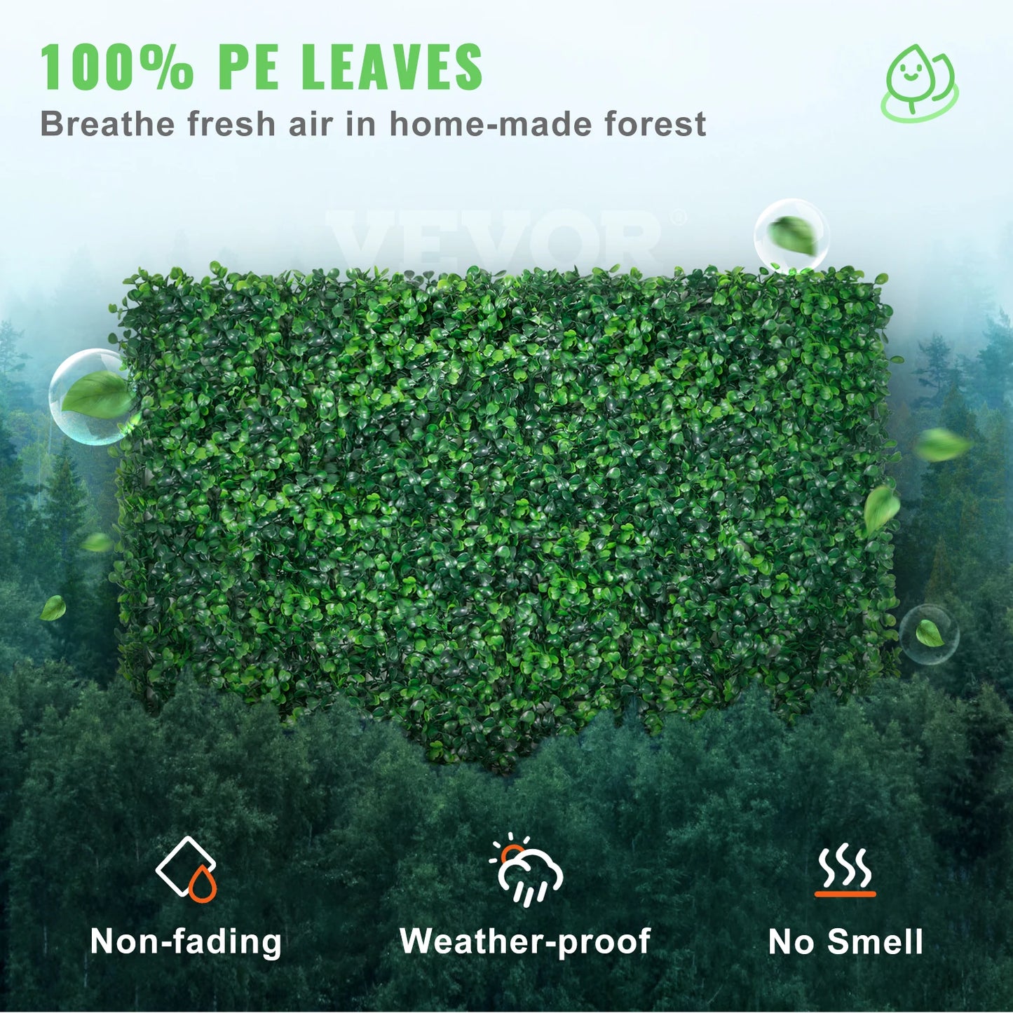 SucceBuy Artificial Boxwood Panel  24pcs 20x20/24x16 in Boxwood Hedge Wall Panels Artificial Grass Backdrop Wall Green Grass