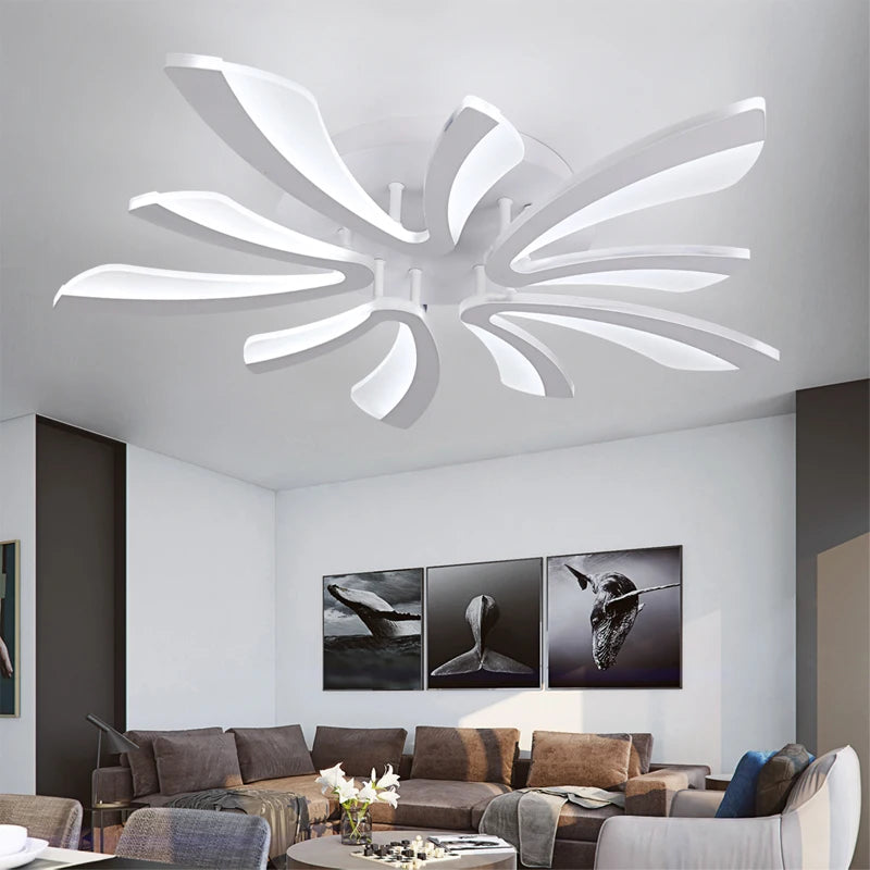 Modern Acrylic Ceiling Lamp Living Room Bedroom Lighting Dimmable Pendant Light With Remote Control Chandelier For The Kitchen